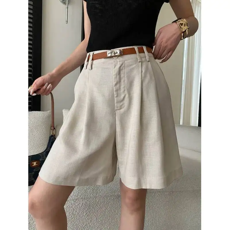 Summer Lyocell Blend Casual Suit Shorts Elastic High-Waist Straight-Leg Five-length Casual Shorts
Summer Lyocell Blend Casual Suit Shorts Elastic High-Waist Straight-Leg Five-length Casual Shorts