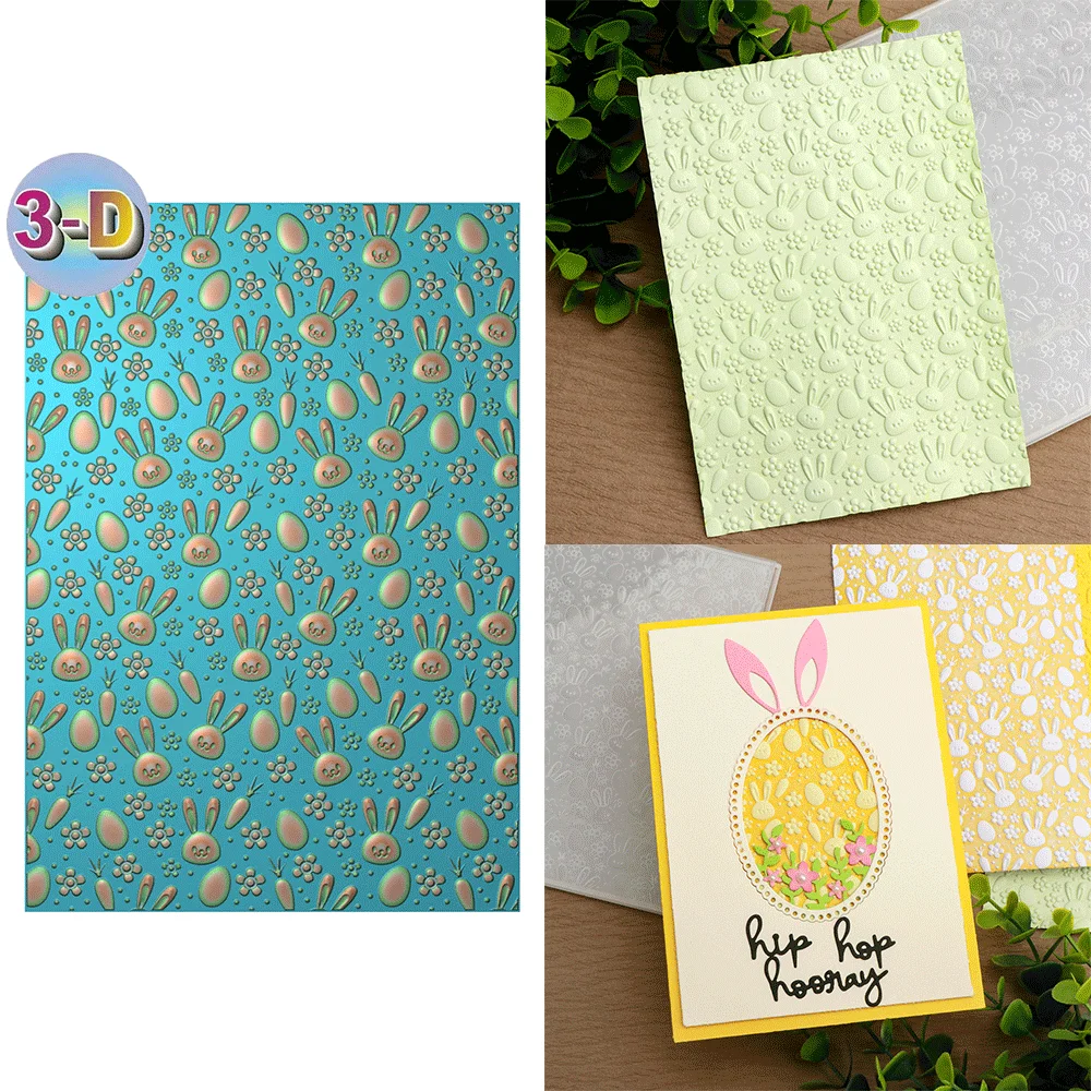 Bunnies and Carrots 3D Embossing Folder and Matching Dies for Adding Textured Detail To Paper Crafting Card Making Supplies
Bunnies and Carrots 3D Embossing Folder and Matching Dies for Adding Textured Detail To Paper Crafting Card Making Supplies