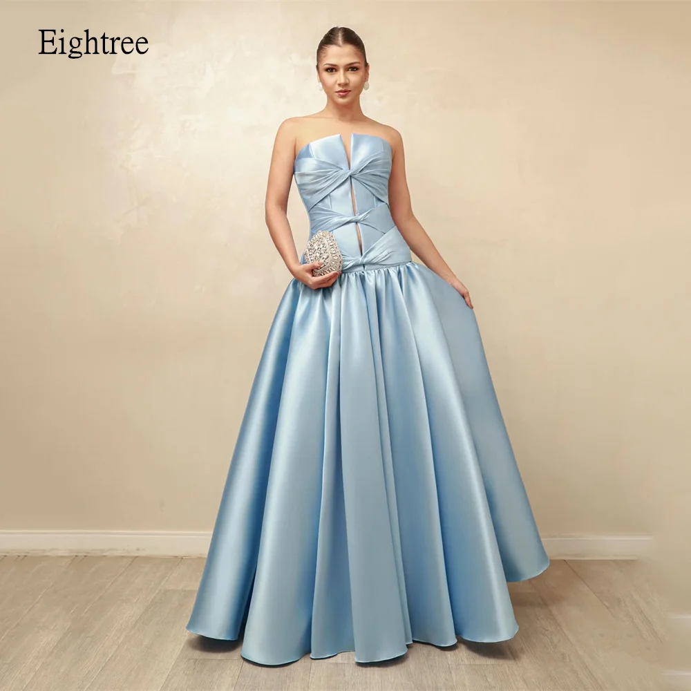 Eightree Modern Sky Blue Strapless A Line Formal Prom Gowns Bow Pleated Evening Dress Floor Length Party Dress 2026 Customized
Eightree Modern Sky Blue Strapless A Line Formal Prom Gowns Bow Pleated Evening Dress Floor Length Party Dress 2026 Customized