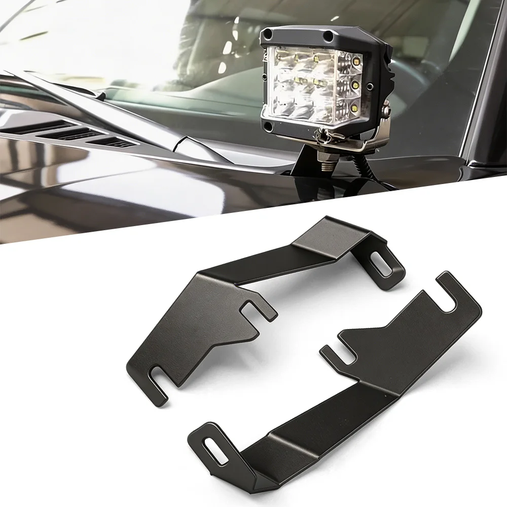 Upper Hood Side Pillar LED Light Pod Mount A-Pillar Spotlights Hood Fog Lights Mounting Bracket for Ford F-150 Raptor 2022-2024
Upper Hood Side Pillar LED Light Pod Mount A-Pillar Spotlights Hood Fog Lights Mounting Bracket for Ford F-150 Raptor 2022-2024
