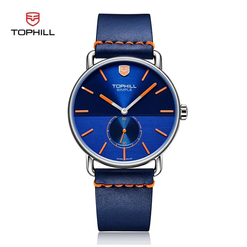 TOPHILL Men's Fashion Casual Quartz Movement Double Dial Sapphire Crystal Genuine Leather Waterproof Watches
TOPHILL Men's Fashion Casual Quartz Movement Double Dial Sapphire Crystal Genuine Leather Waterproof Watches