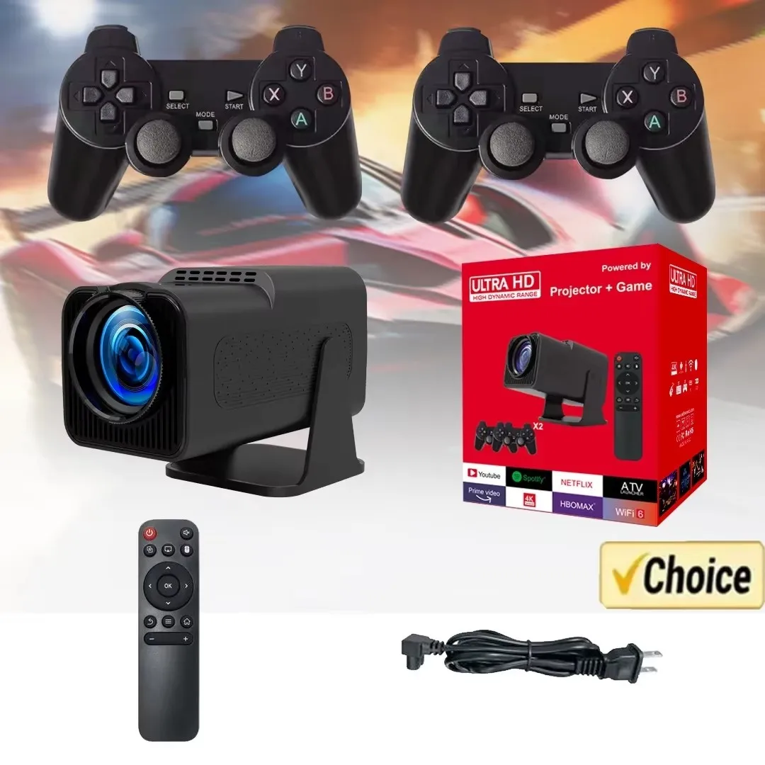 Controller Game HY320 Mini Projector 4K Native 720P Android 11 300ANSI Wifi6 BT5.0 Home theater Game projector for outdoor
Controller Game HY320 Mini Projector 4K Native 720P Android 11 300ANSI Wifi6 BT5.0 Home theater Game projector for outdoor