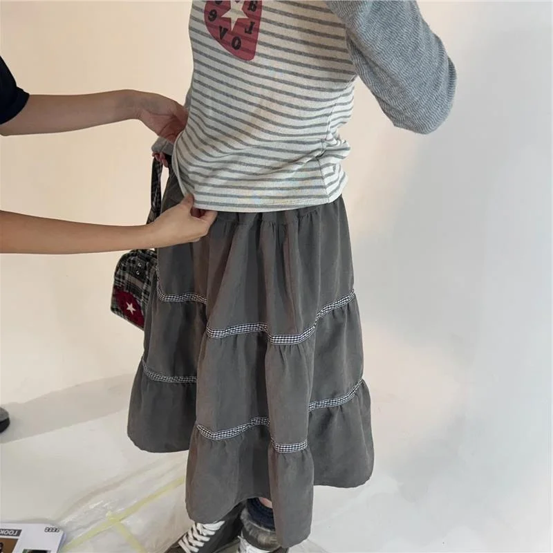 Casual Loose Women's Long Skirt A-Line High Waist Pleated Splicing Pattern Versatile Comfortable Spring Summer Fashion Trend
Casual Loose Women's Long Skirt A-Line High Waist Pleated Splicing Pattern Versatile Comfortable Spring Summer Fashion Trend