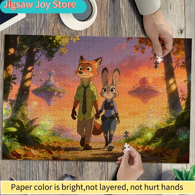 Пазл-постер 1000 деталей Disney Zootopia: Джуди Хоппс и Ник Вайлд | Сложная головоломка для декора дома, на день рождения, развивающая мышление
Пазл-постер 1000 деталей Disney Zootopia: Джуди Хоппс и Ник Вайлд | Сложная головоломка для декора дома, на день рождения, развивающая мышление