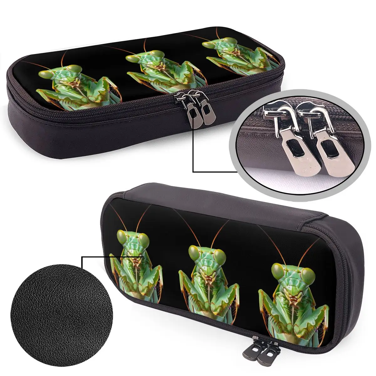 Green Praying Mantis, Eerie Insect Art Leather Pencil Case for Studen Gifts Pen Box Pencil Bag Stationery Supplies
Green Praying Mantis, Eerie Insect Art Leather Pencil Case for Studen Gifts Pen Box Pencil Bag Stationery Supplies
