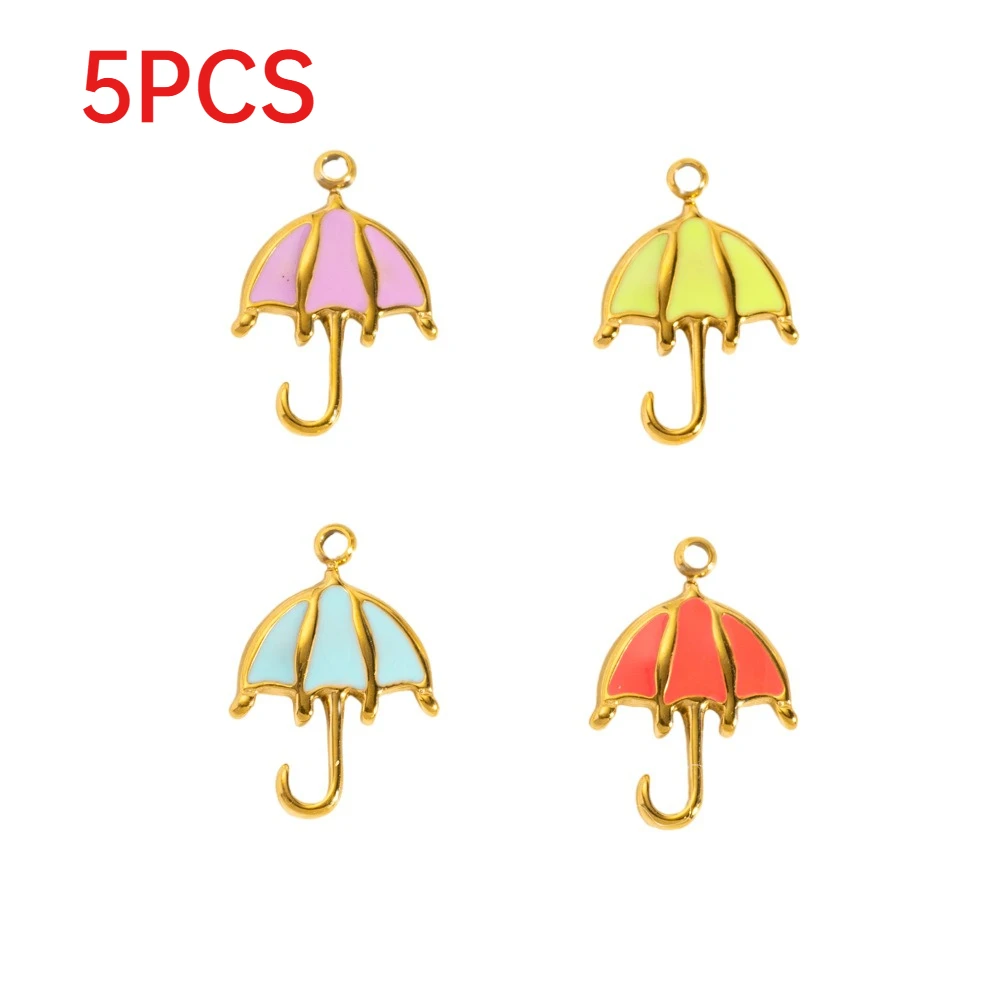 5Pcs Cute Umbrella Enamel Charms Stainless Steel DIY Colorful Necklace Earrings Jewelry Accessories
5Pcs Cute Umbrella Enamel Charms Stainless Steel DIY Colorful Necklace Earrings Jewelry Accessories