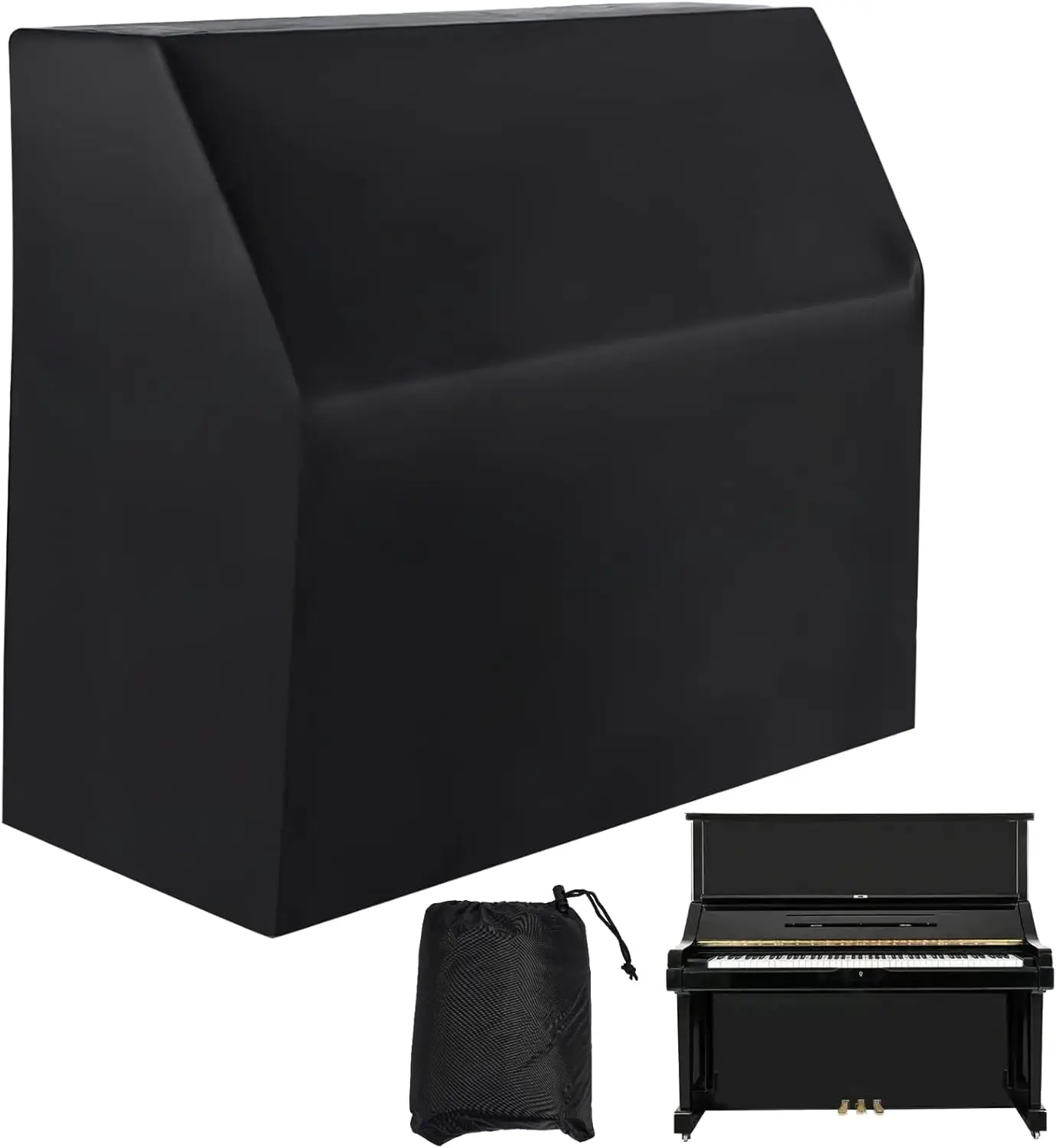 Upright Piano Cover, Waterproof Dustproof, Silver-coated Oxford Fabric, Black, Block Sunlight & Moisture
Upright Piano Cover, Waterproof Dustproof, Silver-coated Oxford Fabric, Black, Block Sunlight & Moisture