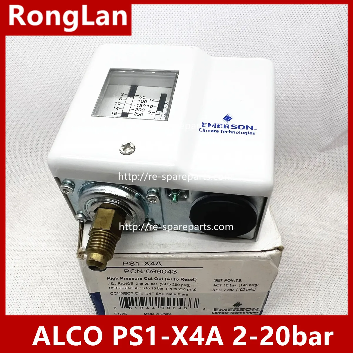 original ALCO Germany high PS1-X4A Official substitution FF115 high-pressure type automatic pressure controller 2-20bar
original ALCO Germany high PS1-X4A Official substitution FF115 high-pressure type automatic pressure controller 2-20bar