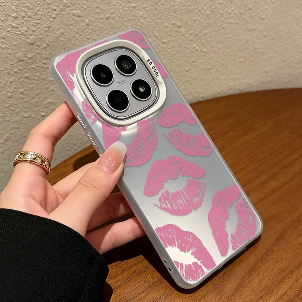 Design Cute Pink Lip Print Cover For Xiaomi Redmi Note 15 14 13 12 11 10 12S 11S Pro Plus Colorful Silver Phone Case
Design Cute Pink Lip Print Cover For Xiaomi Redmi Note 15 14 13 12 11 10 12S 11S Pro Plus Colorful Silver Phone Case