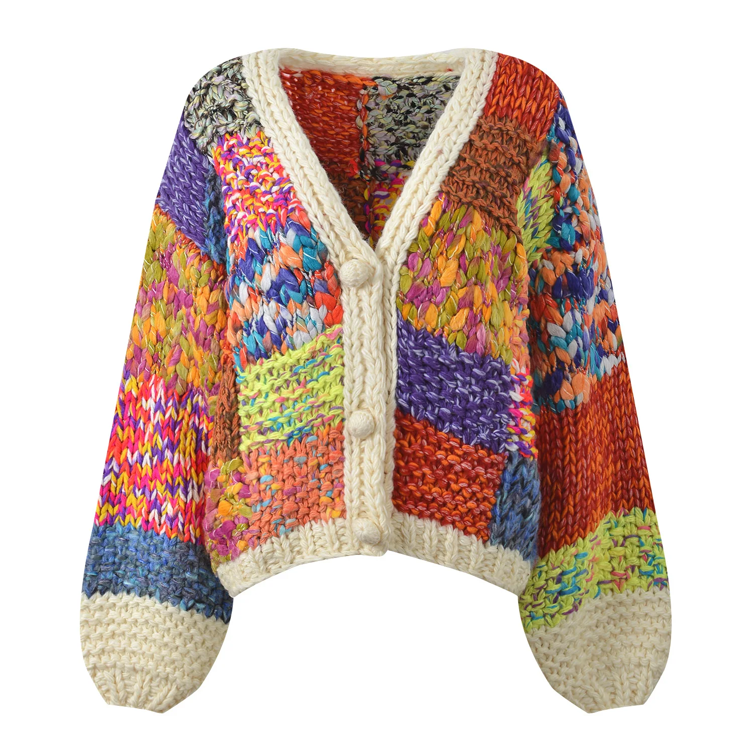 Высококачественный осенне-зимний свободный женский вязаный свитер, пальто цвета Blo, пряжа ручной работы, контрастный цвет, V-Ne Long Sve
Высококачественный осенне-зимний свободный женский вязаный свитер, пальто цвета Blo, пряжа ручной работы, контрастный цвет, V-Ne Long Sve