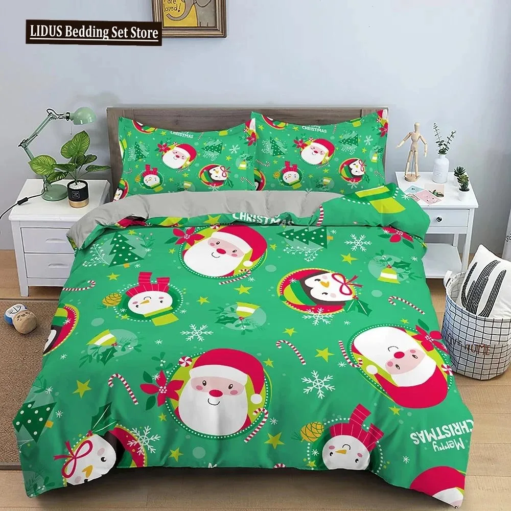 Christmas Bedding Set 3D Print Santa Claus Duvet Cover Set King Queen Single Double Size Kids Polyester Bedding Set No Bed Sheet
Christmas Bedding Set 3D Print Santa Claus Duvet Cover Set King Queen Single Double Size Kids Polyester Bedding Set No Bed Sheet