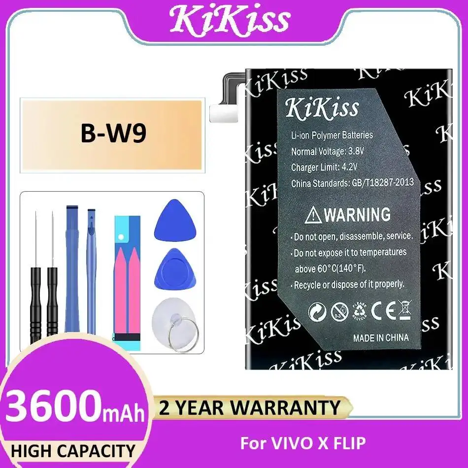 Высокопроизводительный аккумулятор для мобильного телефона B-W9 3600 мАч для Vivo X Flip
Высокопроизводительный аккумулятор для мобильного телефона B-W9 3600 мАч для Vivo X Flip