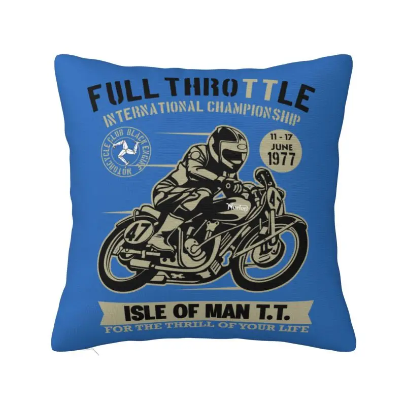 Nordic Vintage TT Motorcycle Racer Cushion Cover Soft Isle of Man Pillow Case for Sofa Square Pillowcase Living Room Decoration
Nordic Vintage TT Motorcycle Racer Cushion Cover Soft Isle of Man Pillow Case for Sofa Square Pillowcase Living Room Decoration