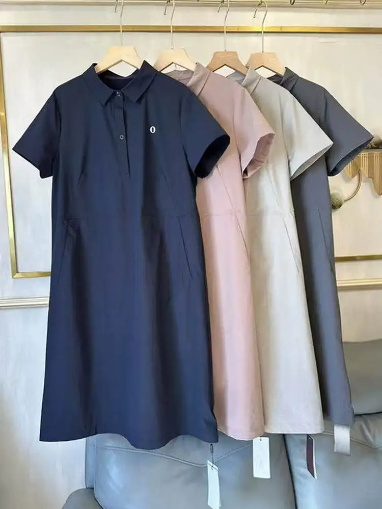 plus Size Collar Short Sleeve Dress Casual Loose Belly Covering Korean Style Women's Summer Clothing A-Line Midi Dress
plus Size Collar Short Sleeve Dress Casual Loose Belly Covering Korean Style Women's Summer Clothing A-Line Midi Dress
