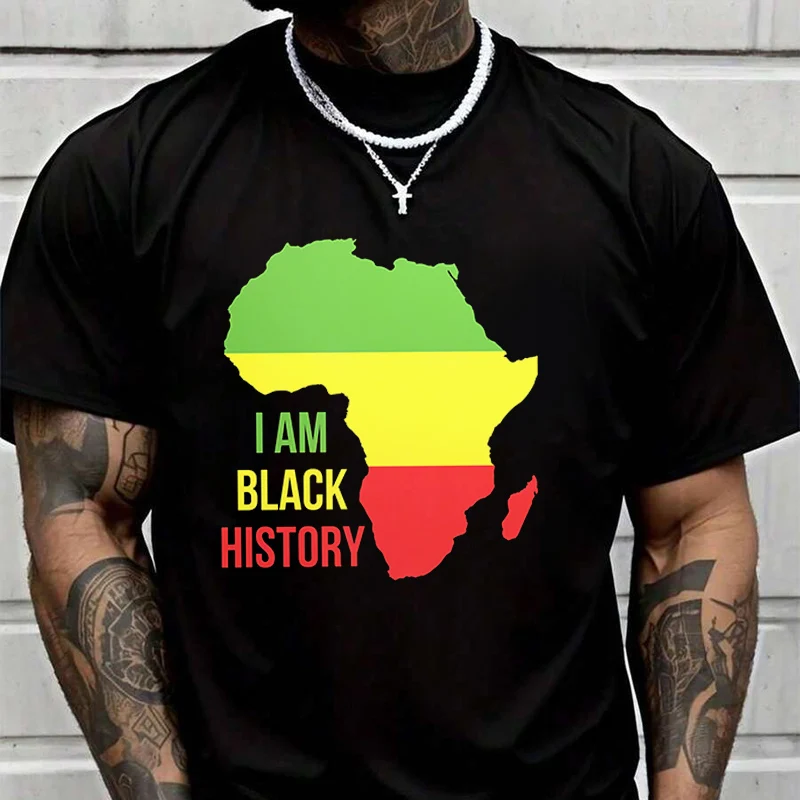 I'm Black History Print Creative Print T Shirt Summer Short-sleeved Casual Tee Men Women Streetwear Loose T-shirt
I'm Black History Print Creative Print T Shirt Summer Short-sleeved Casual Tee Men Women Streetwear Loose T-shirt