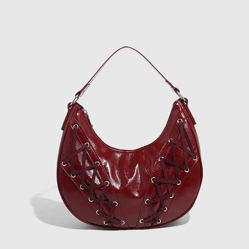 Large Capacity PU Bow Handbag Zip Closure Dumpling Bag Women Crescent Shoulder Bag Simple Tote Purse
Large Capacity PU Bow Handbag Zip Closure Dumpling Bag Women Crescent Shoulder Bag Simple Tote Purse