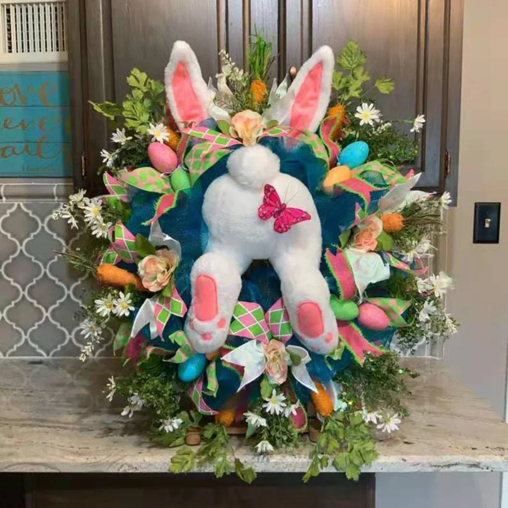 Creative Easter Bunny Wreaths Decoration Pendant Decor Floral Rabbit Wall Garland Happy Easter Door Wreaths Indoor Outdoor Decor
Creative Easter Bunny Wreaths Decoration Pendant Decor Floral Rabbit Wall Garland Happy Easter Door Wreaths Indoor Outdoor Decor