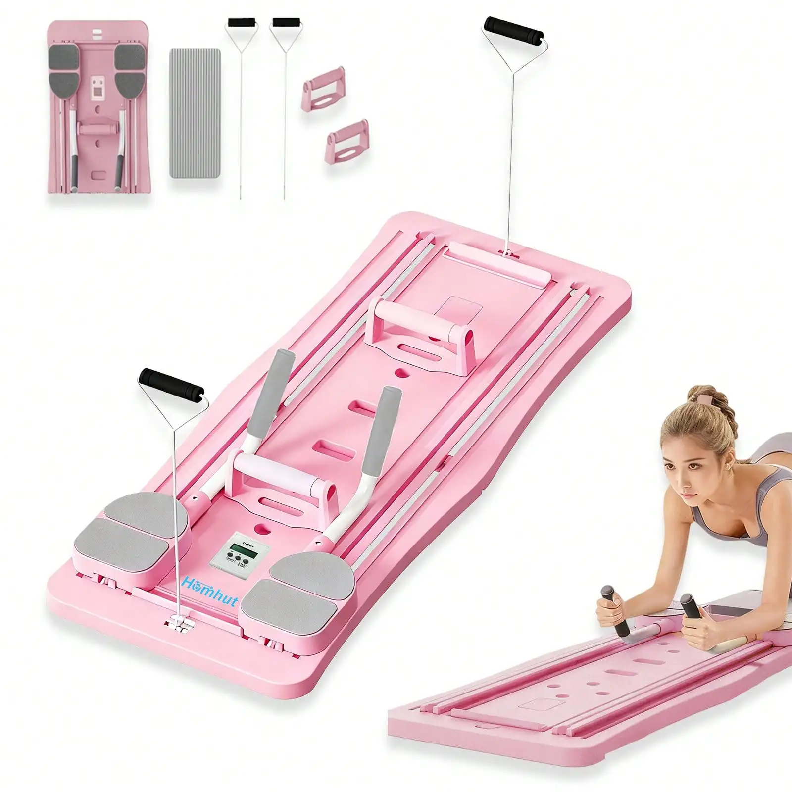 Multi-Functional Ab Slide Plank Trainer Board with Counter, Full Body Workout Foldable Home Exercise Equipment for Core, Arm, Leg, Waist Strength Training
Multi-Functional Ab Slide Plank Trainer Board with Counter, Full Body Workout Foldable Home Exercise Equipment for Core, Arm, Leg, Waist Strength Training