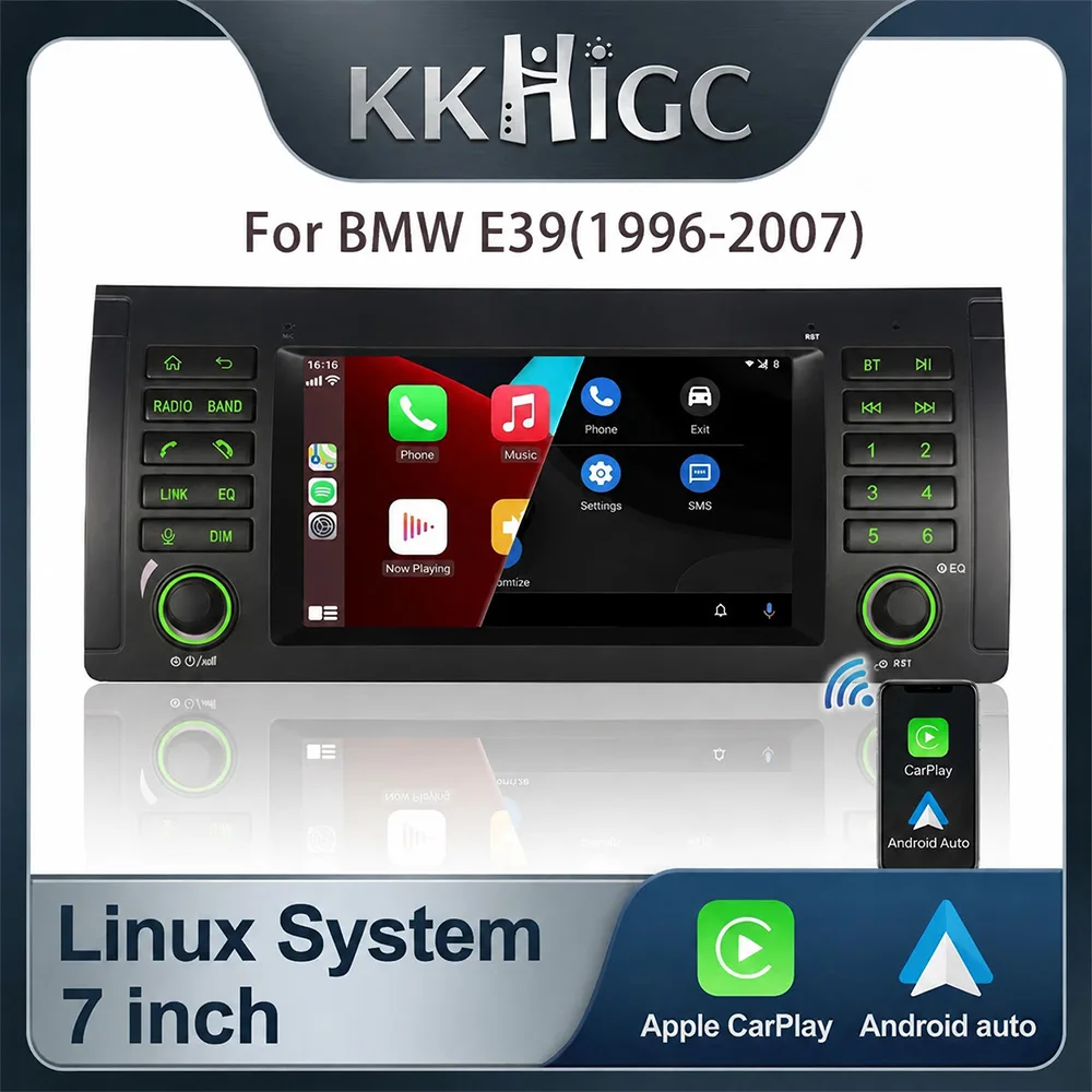 Linux Car Radio for BMW E39 5 Series X5 M5 1996-2007 Wireless CarPlay Android Auto DSP Retain OEM iDrive Plug and Play
Linux Car Radio for BMW E39 5 Series X5 M5 1996-2007 Wireless CarPlay Android Auto DSP Retain OEM iDrive Plug and Play