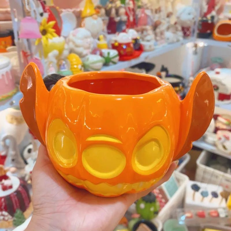 Кружка Disney с тыквой, мультяшная стежка, керамическая чашка, чашка для завтрака, кофе, молока, воды, подарки на Хэллоуин
Кружка Disney с тыквой, мультяшная стежка, керамическая чашка, чашка для завтрака, кофе, молока, воды, подарки на Хэллоуин