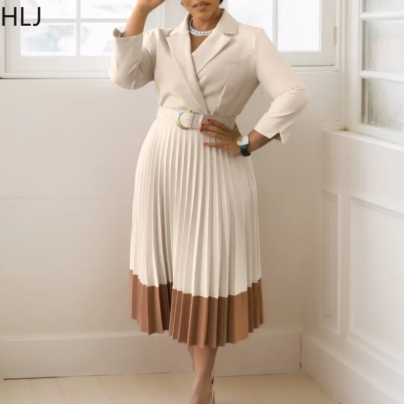 HLJ Summer New Elegant Bodycon Long Dress Women Solid Color Long Sleeves Pleated Dresses Female Office Birthday Party Vestidos
HLJ Summer New Elegant Bodycon Long Dress Women Solid Color Long Sleeves Pleated Dresses Female Office Birthday Party Vestidos
