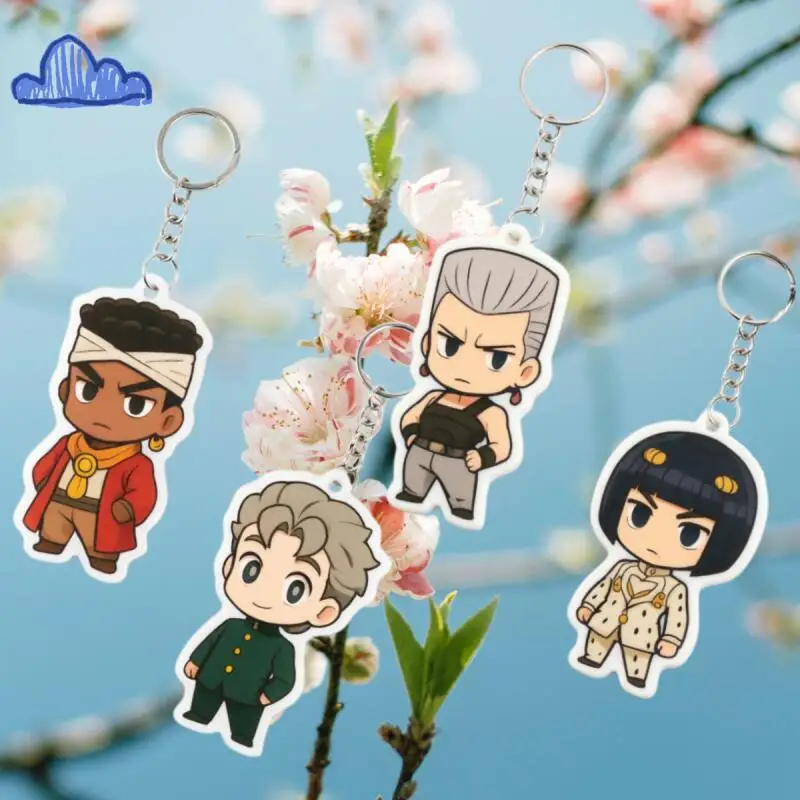 Anime Acrylic Keychain for Steel Ball Run Jean Pierre Polnareff Koichi Hirose Bruno Bucciarati Chibi Version Backpack Pendant
Anime Acrylic Keychain for Steel Ball Run Jean Pierre Polnareff Koichi Hirose Bruno Bucciarati Chibi Version Backpack Pendant