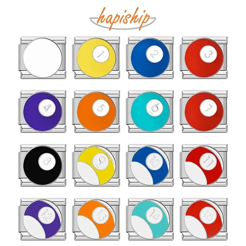Hapiship 2023 Fashions Color Glaze Round Table Tennis Charm Links Fit 9mm Bracelet Stainless Steel Making DIY Jewelry DJ723
Hapiship 2023 Fashions Color Glaze Round Table Tennis Charm Links Fit 9mm Bracelet Stainless Steel Making DIY Jewelry DJ723