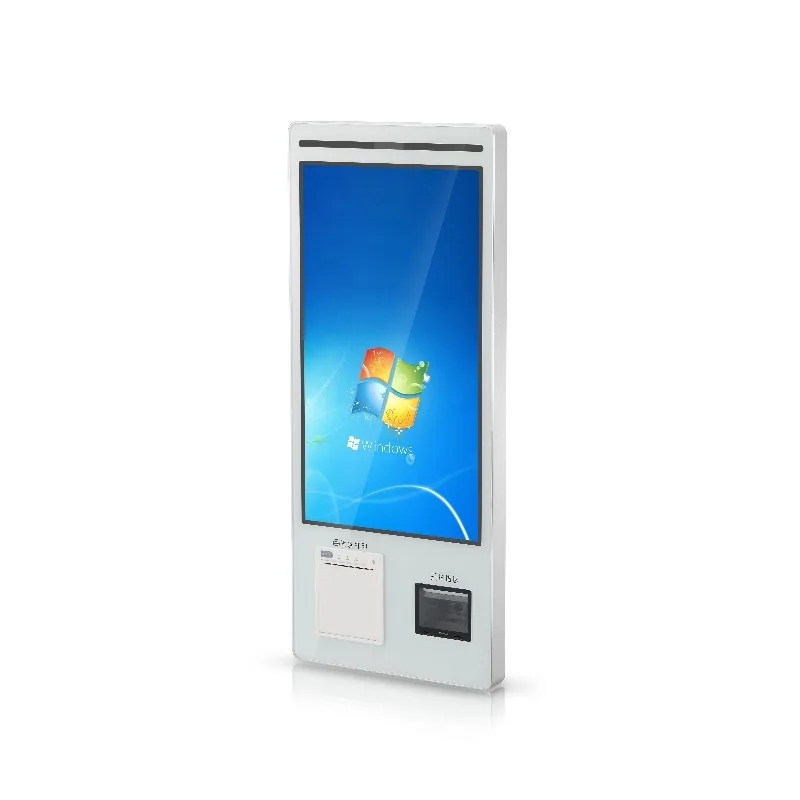 23.8 Inch Payment Kiosk Restaurant Self-Service Ordering Machine Thermal Printer QR Code Scanner SDK Capacitive Touch Screen
23.8 Inch Payment Kiosk Restaurant Self-Service Ordering Machine Thermal Printer QR Code Scanner SDK Capacitive Touch Screen