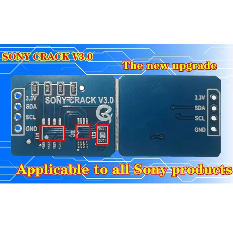QK0825A CRACK V2.0 для SONY red светильник мигает 5 раз (оригинальный чип шифрования необходимо переместить на эту плату
QK0825A CRACK V2.0 для SONY red светильник мигает 5 раз (оригинальный чип шифрования необходимо переместить на эту плату