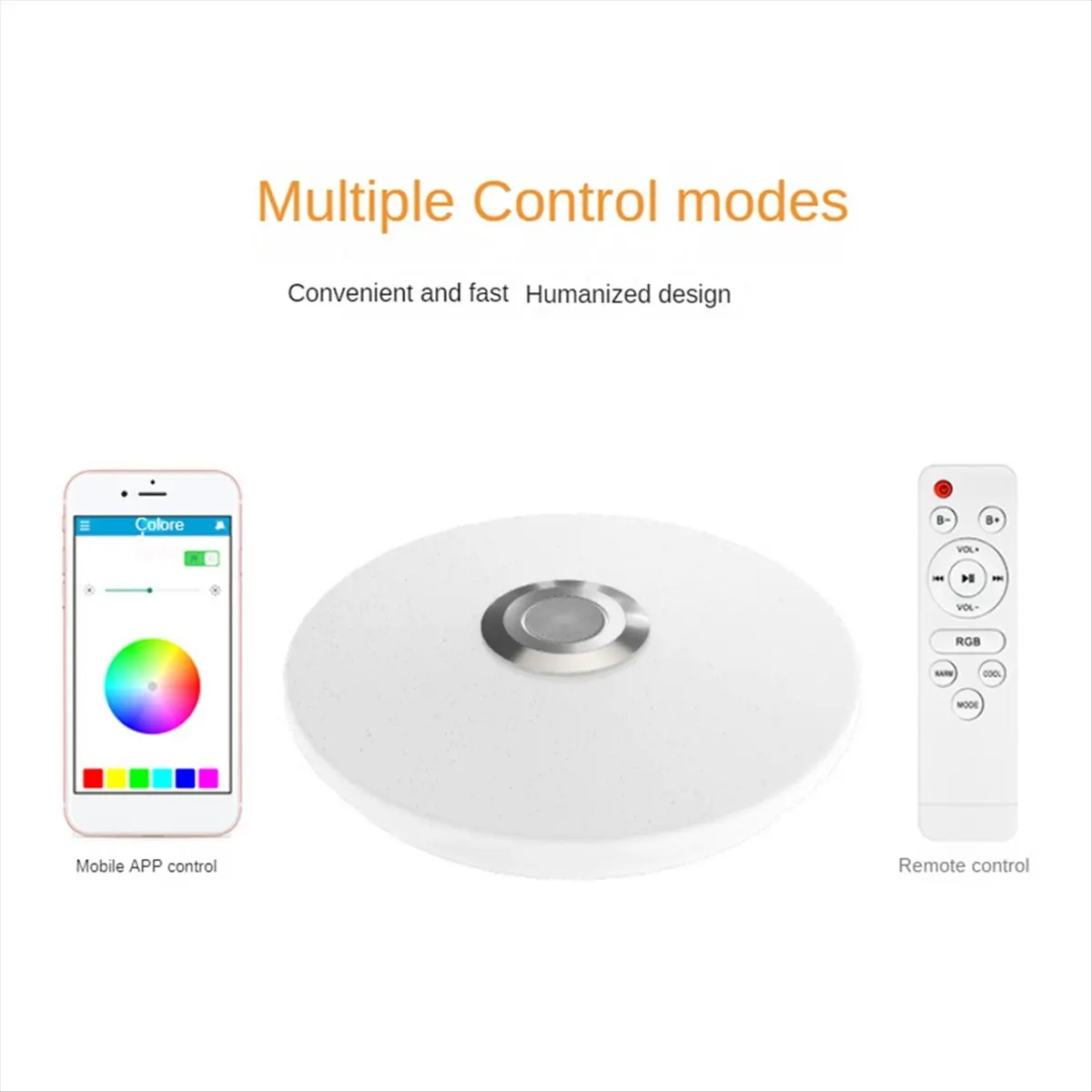 Just- RGB Ceiling Lamps Smart Modern Ceiling Lighting Music Remote Application Control Bluetooth Speaker Indoor Decor 26cm
Just- RGB Ceiling Lamps Smart Modern Ceiling Lighting Music Remote Application Control Bluetooth Speaker Indoor Decor 26cm