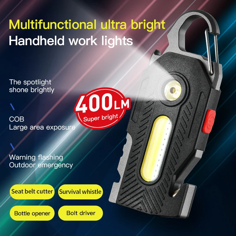 COB Small Flashlight Bright Rechargeable Keychain Flashlights Waterproof Portable Led Light with 6 Light Modes Camping Lighting
COB Small Flashlight Bright Rechargeable Keychain Flashlights Waterproof Portable Led Light with 6 Light Modes Camping Lighting