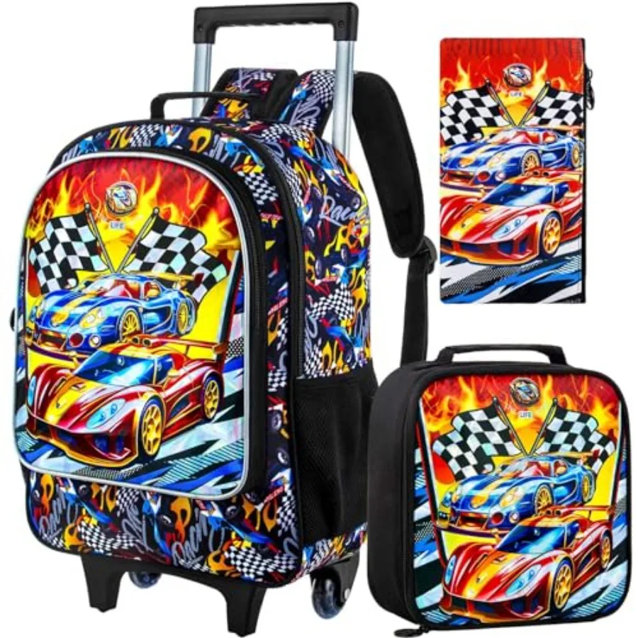 3PCS Rolling Backpack for Girls Boys, Roller Wheeled Bookbag with Lunch Box, Backpacks with Wheels for Elementary
3PCS Rolling Backpack for Girls Boys, Roller Wheeled Bookbag with Lunch Box, Backpacks with Wheels for Elementary