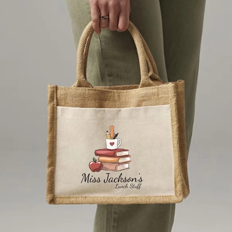 Personalised Canvas Linen Tote Bags Teacher Lunch Bag End of Term for Back To School Graduation Party Decoration Thank You Gift
Personalised Canvas Linen Tote Bags Teacher Lunch Bag End of Term for Back To School Graduation Party Decoration Thank You Gift