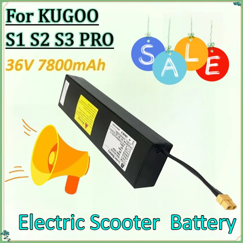 36V 7800mAh High-Capacity Replacement Battery Packs for KUGOO S2 S3 S1 PRO Folding Electric Scooter Rechargeable Lithium Battery
36V 7800mAh High-Capacity Replacement Battery Packs for KUGOO S2 S3 S1 PRO Folding Electric Scooter Rechargeable Lithium Battery