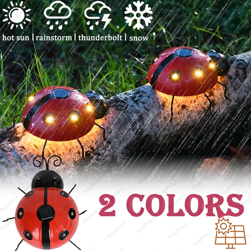 Olar Ladybug Lamp Outdoor IP65 Waterproof LED Solar Powered Garden Decor Warm White for Lawn Tree Landscape Light Garden Lights
Olar Ladybug Lamp Outdoor IP65 Waterproof LED Solar Powered Garden Decor Warm White for Lawn Tree Landscape Light Garden Lights