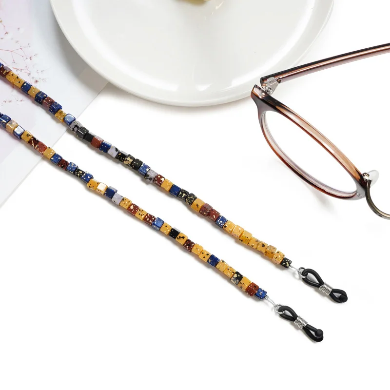 Withyoo Brown Square Colored Stone Eyeglass Chain Lanyard Unisex Fashion Mask Strap Vintage Charm Accessory for Men And Women
Withyoo Brown Square Colored Stone Eyeglass Chain Lanyard Unisex Fashion Mask Strap Vintage Charm Accessory for Men And Women