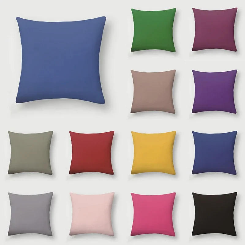 Solid Color Polyester Sofa Pillow Cover Warm Orange Blue Cushion Colorful Case Bedroom Waist Decorative case
Solid Color Polyester Sofa Pillow Cover Warm Orange Blue Cushion Colorful Case Bedroom Waist Decorative case