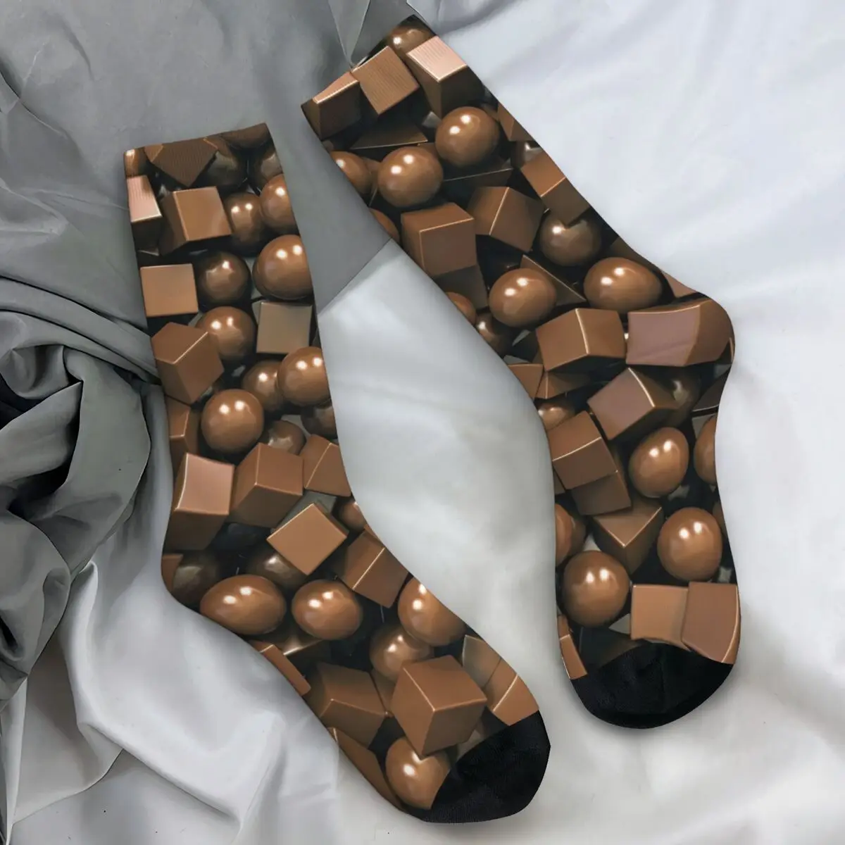Милые шоколадные носки с конфетами, элегантные чулки, осенние противоскользящие носки для взрослых и мужчин, качественные велосипедные носки с узором 
Милые шоколадные носки с конфетами, элегантные чулки, осенние противоскользящие носки для взрослых и мужчин, качественные велосипедные носки с узором