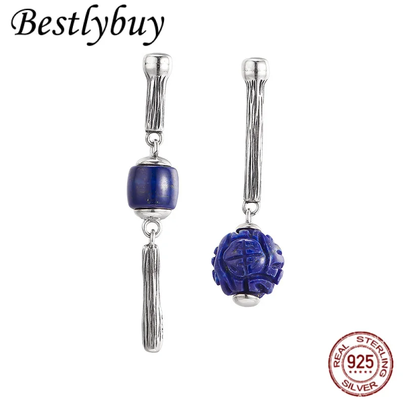 NEW S925 Ssterling Silver Natural Lapis Lazuli Earrings Suitable For Women's Fashionable Original Design High-end Jewelry
NEW S925 Ssterling Silver Natural Lapis Lazuli Earrings Suitable For Women's Fashionable Original Design High-end Jewelry