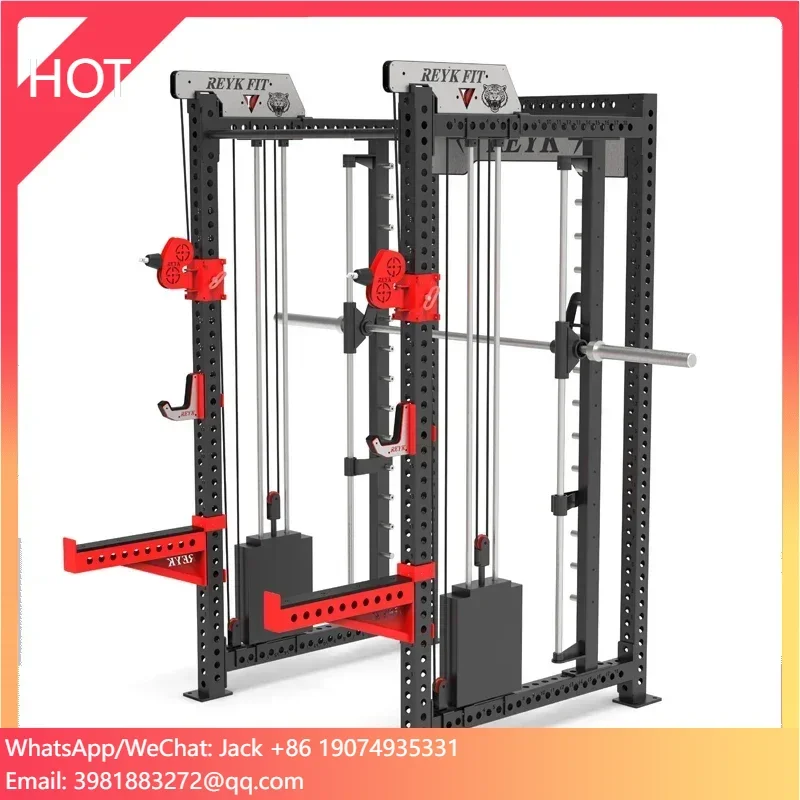 Custom Multifunctional Gym Fitness Equipment Olimpic Weightlifting Smith Rack Chest Training Power Strength Pull-ups Squat Rack
Custom Multifunctional Gym Fitness Equipment Olimpic Weightlifting Smith Rack Chest Training Power Strength Pull-ups Squat Rack