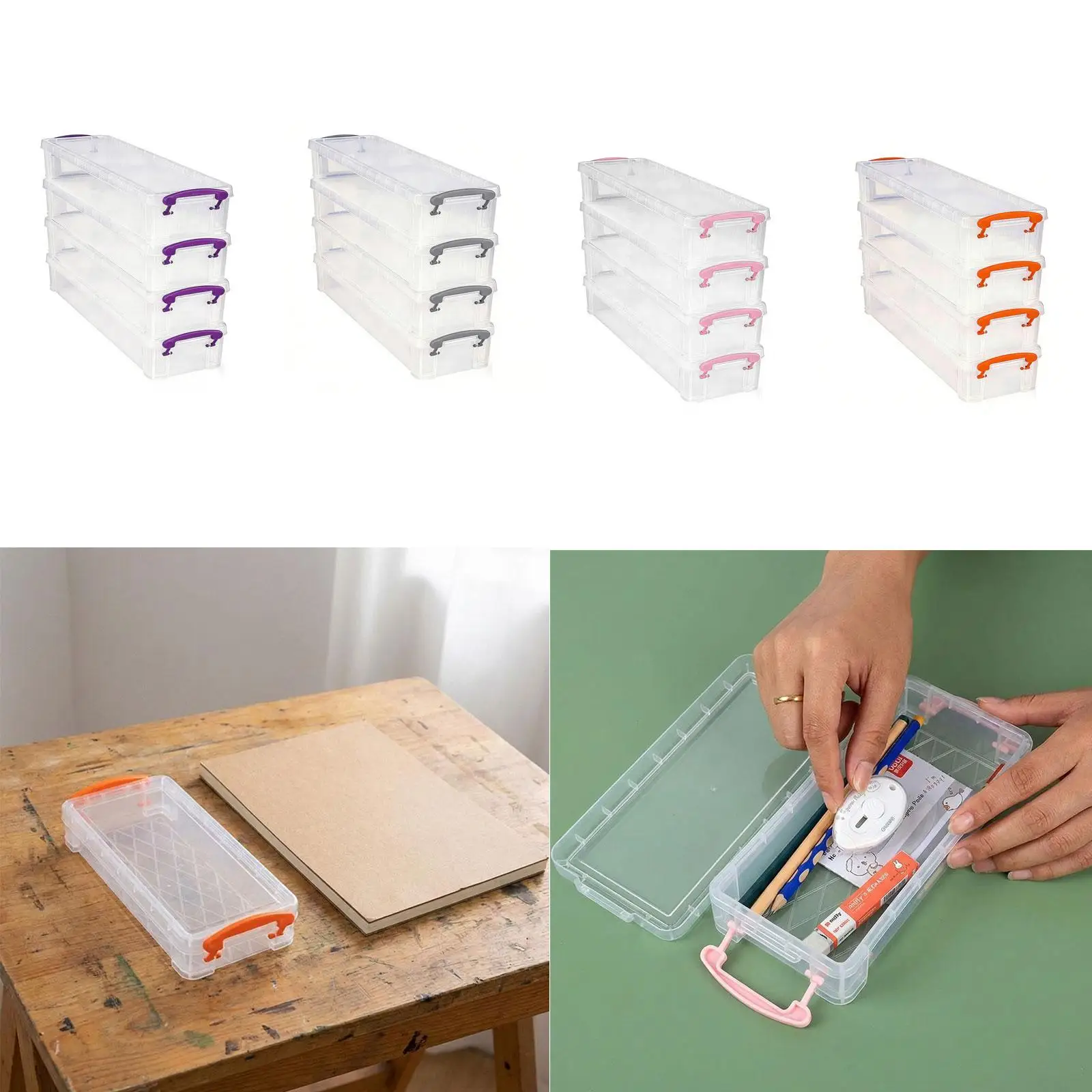 4Pcs Clear Storage Box Organizing Lightweight Storage Containers Stationery Organizer Pencil Case for Dorm Living Room Bathroom
4Pcs Clear Storage Box Organizing Lightweight Storage Containers Stationery Organizer Pencil Case for Dorm Living Room Bathroom