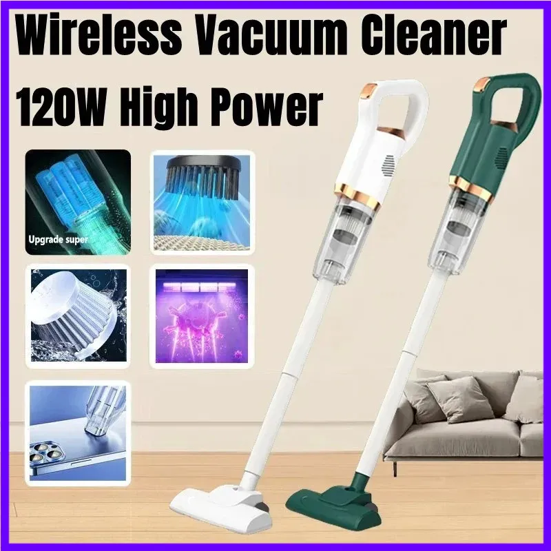Handheld Wireless Vacuum Cleaner 120W Strong Suction Multifunctional Cleaning Machine for Car Home Floor Brush
Handheld Wireless Vacuum Cleaner 120W Strong Suction Multifunctional Cleaning Machine for Car Home Floor Brush