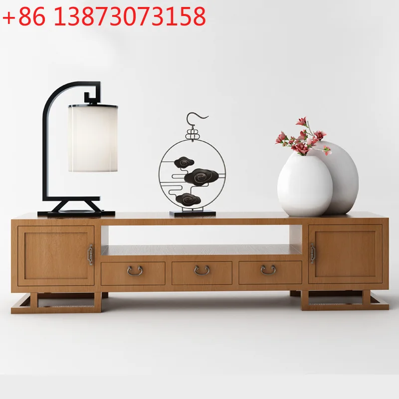 New Chinese elm TV cabinet living room storage floor cabinet Hotel simple audio-visual cabinet
New Chinese elm TV cabinet living room storage floor cabinet Hotel simple audio-visual cabinet