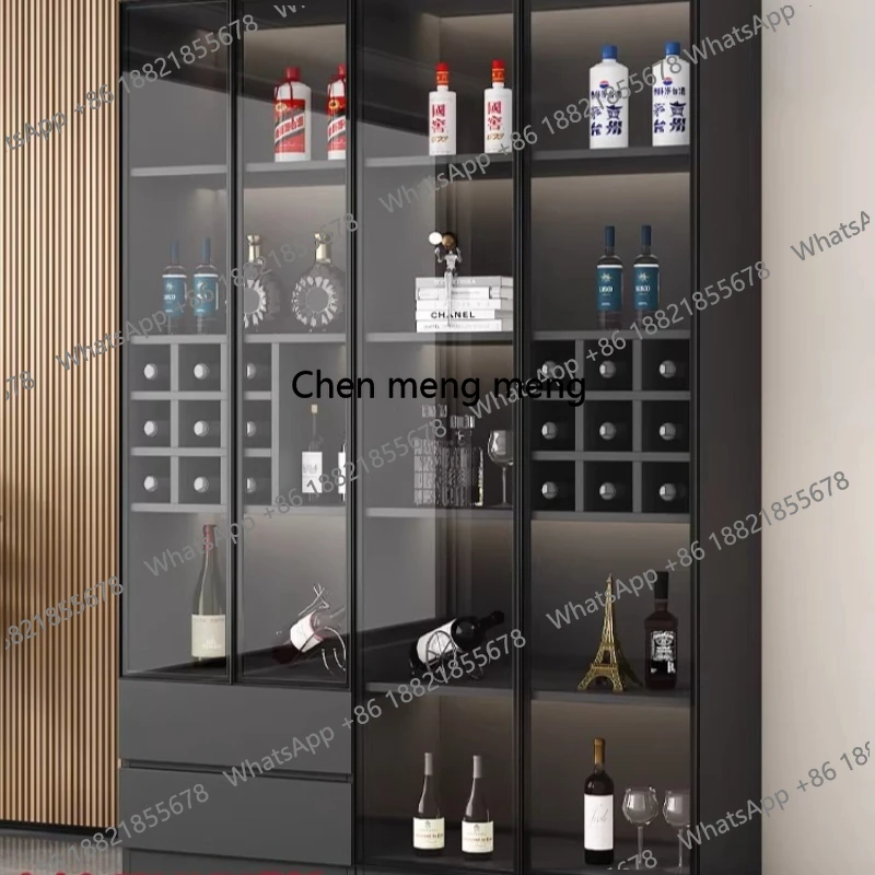 Transparency Display Wine Cabinet Light Luxury Living Room Wine Cabinet Integrated Figure Bar Furniture
Transparency Display Wine Cabinet Light Luxury Living Room Wine Cabinet Integrated Figure Bar Furniture