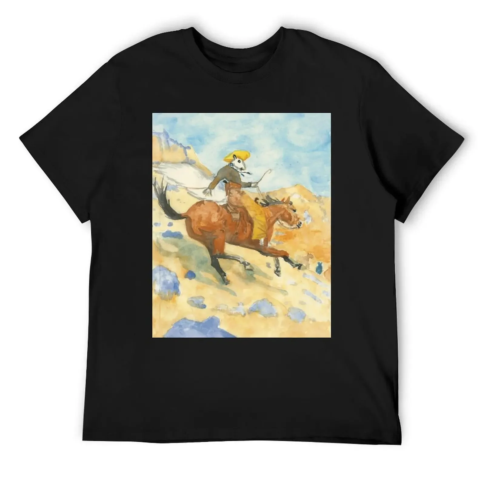 Ghost Squirrel Cowboy on Hill, after Frederick Remington T-Shirt blue archive Blouse designer t shirt men
Ghost Squirrel Cowboy on Hill, after Frederick Remington T-Shirt blue archive Blouse designer t shirt men