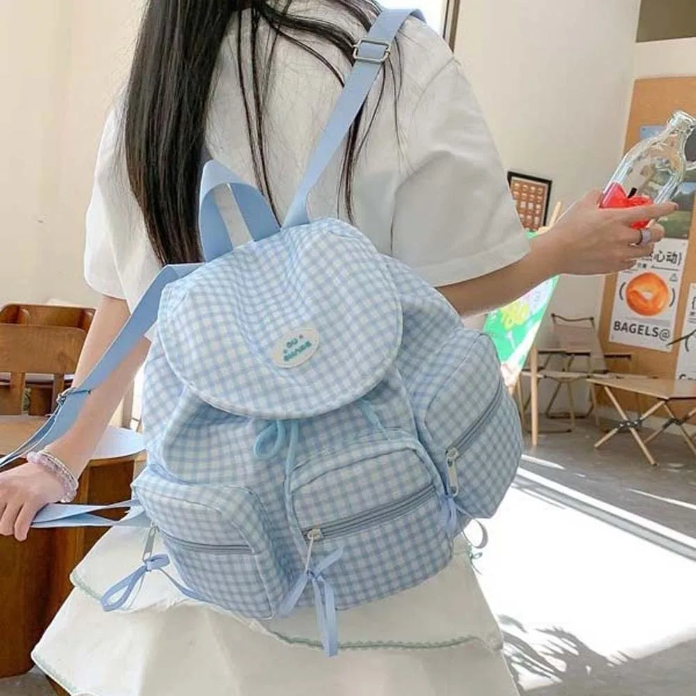Sweet Korean Drawstring Backpack Large Capacity Bow Women Daily School Bag Scratch Prevention Polyester Silver PU Daypack Girls
Sweet Korean Drawstring Backpack Large Capacity Bow Women Daily School Bag Scratch Prevention Polyester Silver PU Daypack Girls