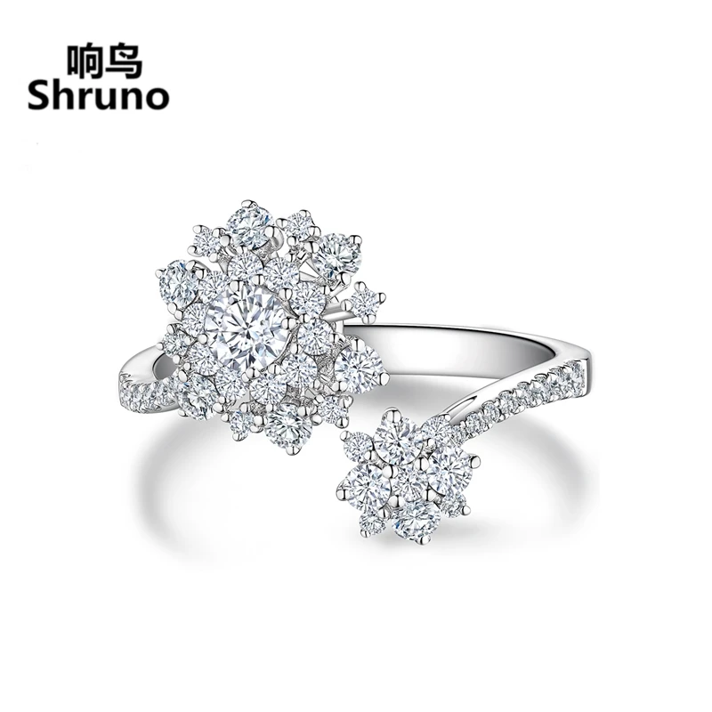 Shruno Sterling Silver 925 DEF Color Round Moissanite Diamond Engagement Ring Women Wedding Band Anniversary Bridal Gift
Shruno Sterling Silver 925 DEF Color Round Moissanite Diamond Engagement Ring Women Wedding Band Anniversary Bridal Gift