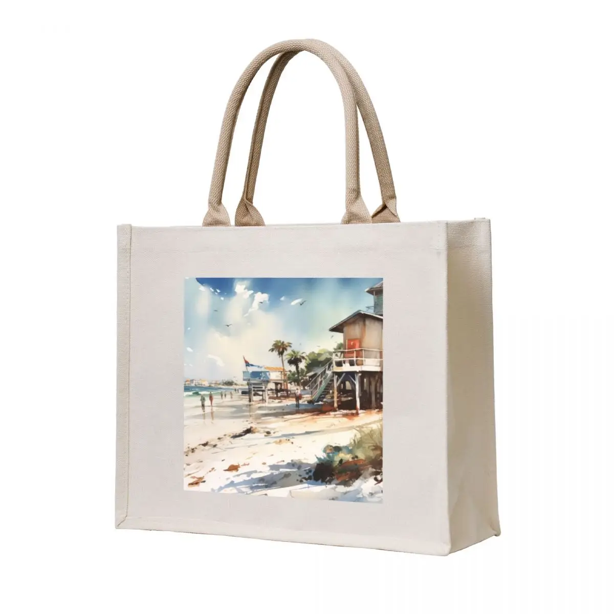 Lifeguard Station on a Beach in California Tote Bag Beach bag Gift bag Cloth 
Lifeguard Station on a Beach in California Tote Bag Beach bag Gift bag Cloth