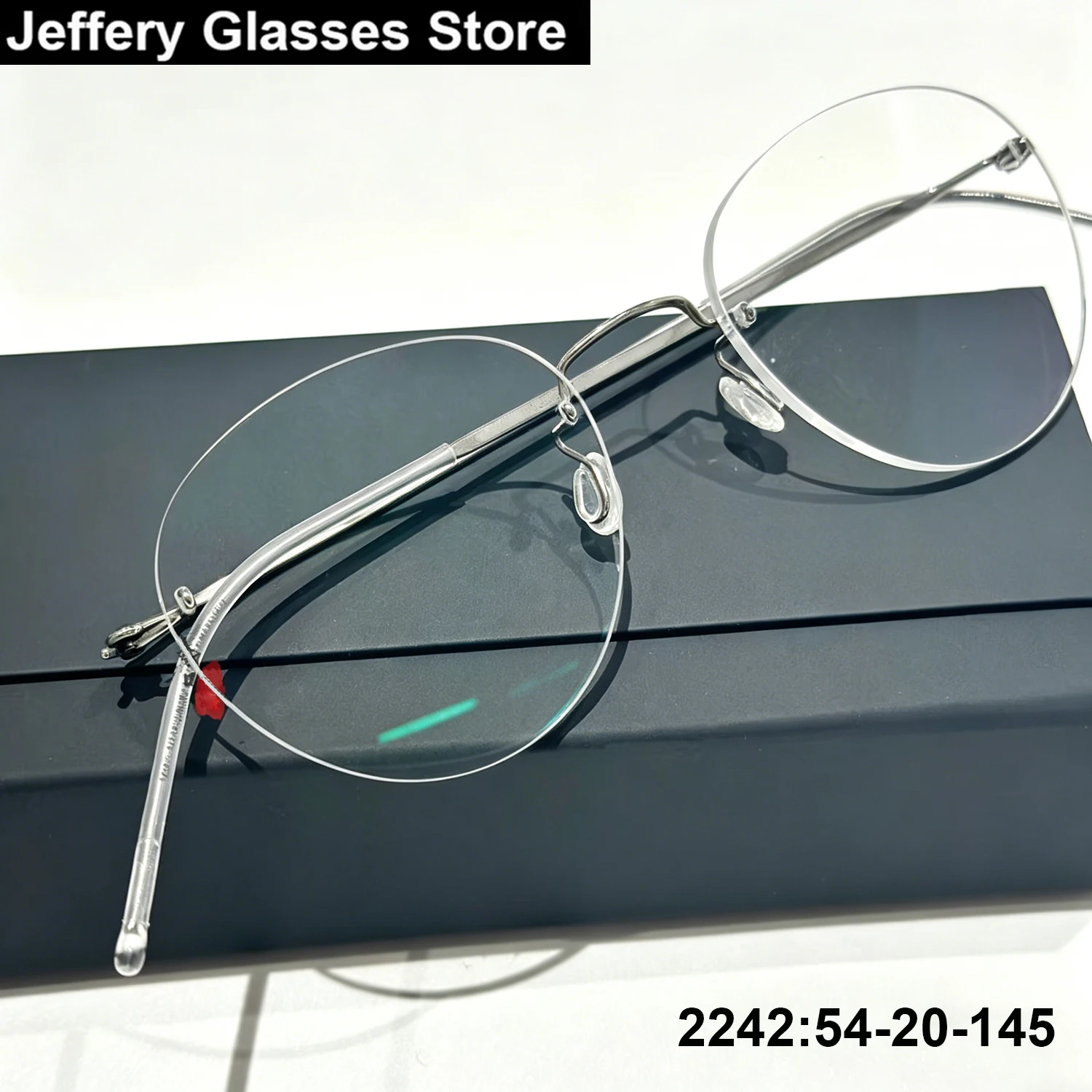 Denmark Brand Oval Rimless Glasses Frame 2242 Ultralight Egg Shape Thin Wire Eyeglasses Air Titanium Light Frameless Spectacle
Denmark Brand Oval Rimless Glasses Frame 2242 Ultralight Egg Shape Thin Wire Eyeglasses Air Titanium Light Frameless Spectacle