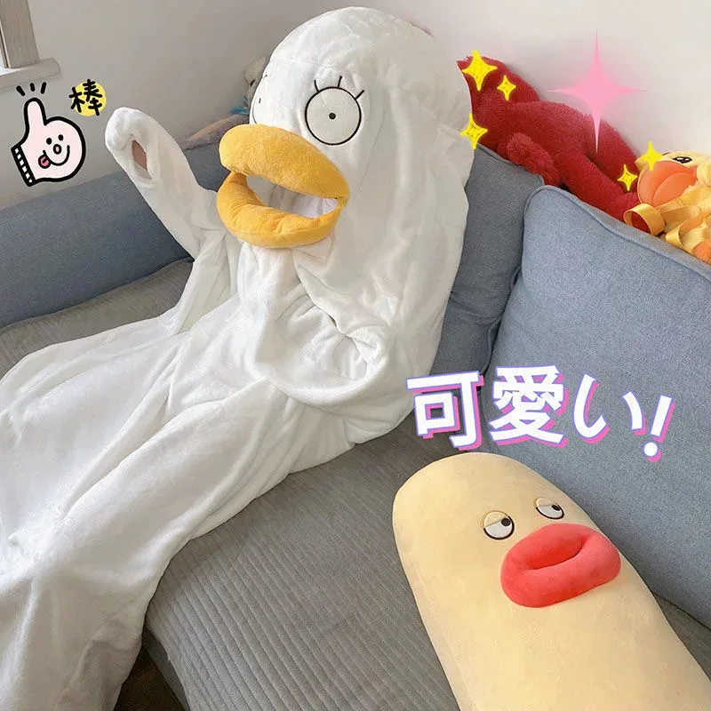 Aaa12 3 забавный костюм для косплея с рисунком утки, длинные пижамы, зимняя домашняя одежда, ночная рубашка, спальный мешок, мягкая фланелевая одежда для сна, одеяло
Aaa12 3 забавный костюм для косплея с рисунком утки, длинные пижамы, зимняя домашняя одежда, ночная рубашка, спальный мешок, мягкая фланелевая одежда для сна, одеяло